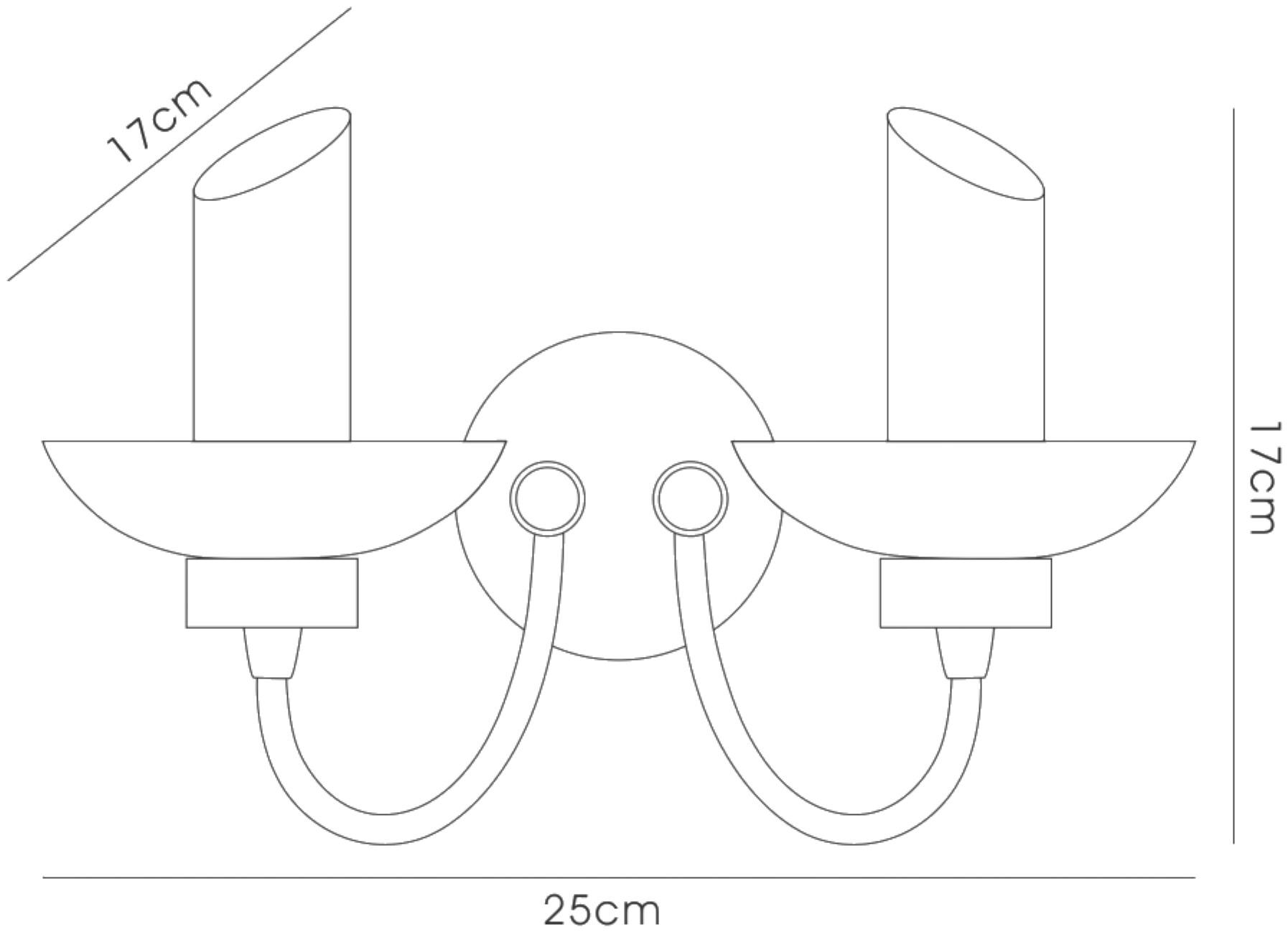 Ferrara Wall Lights Diyas Armed Wall Lights